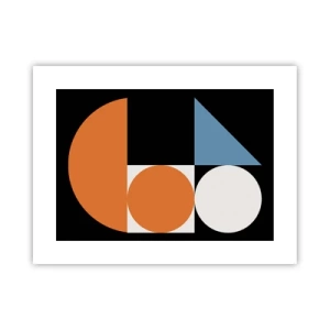 Affisch - Geometriska figurer - 40x30 cm