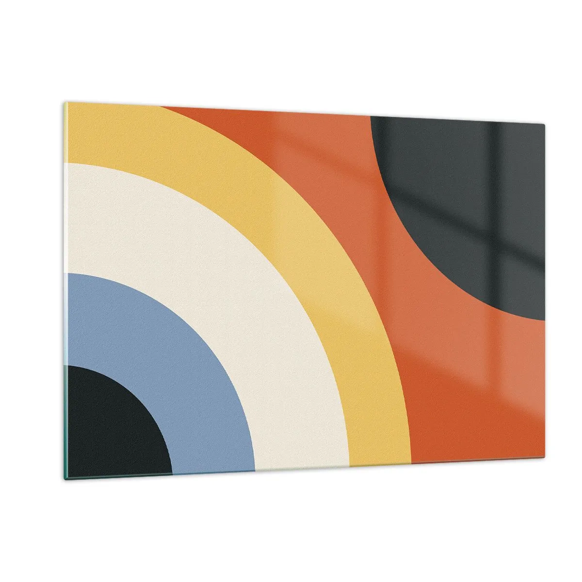 Glastavla - Bild på glas - Mot varandra - 120x80 cm