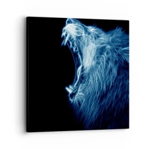 Canvastavla - Bild på duk - Kungens brinnande ilska - 30x30 cm