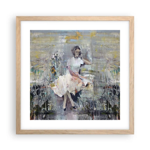 Affisch i ram av ljusek - Klassisk och modern - 40x40 cm