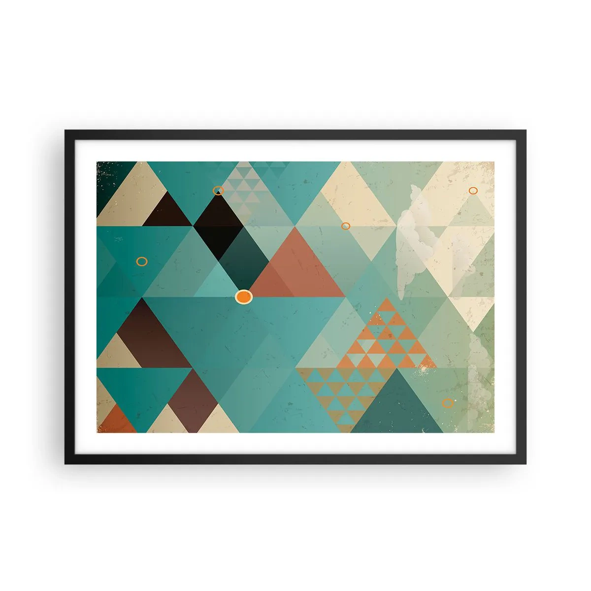 Affisch i svart ram - Mångfaldens enighet, enighetens mångfald - 70x50 cm