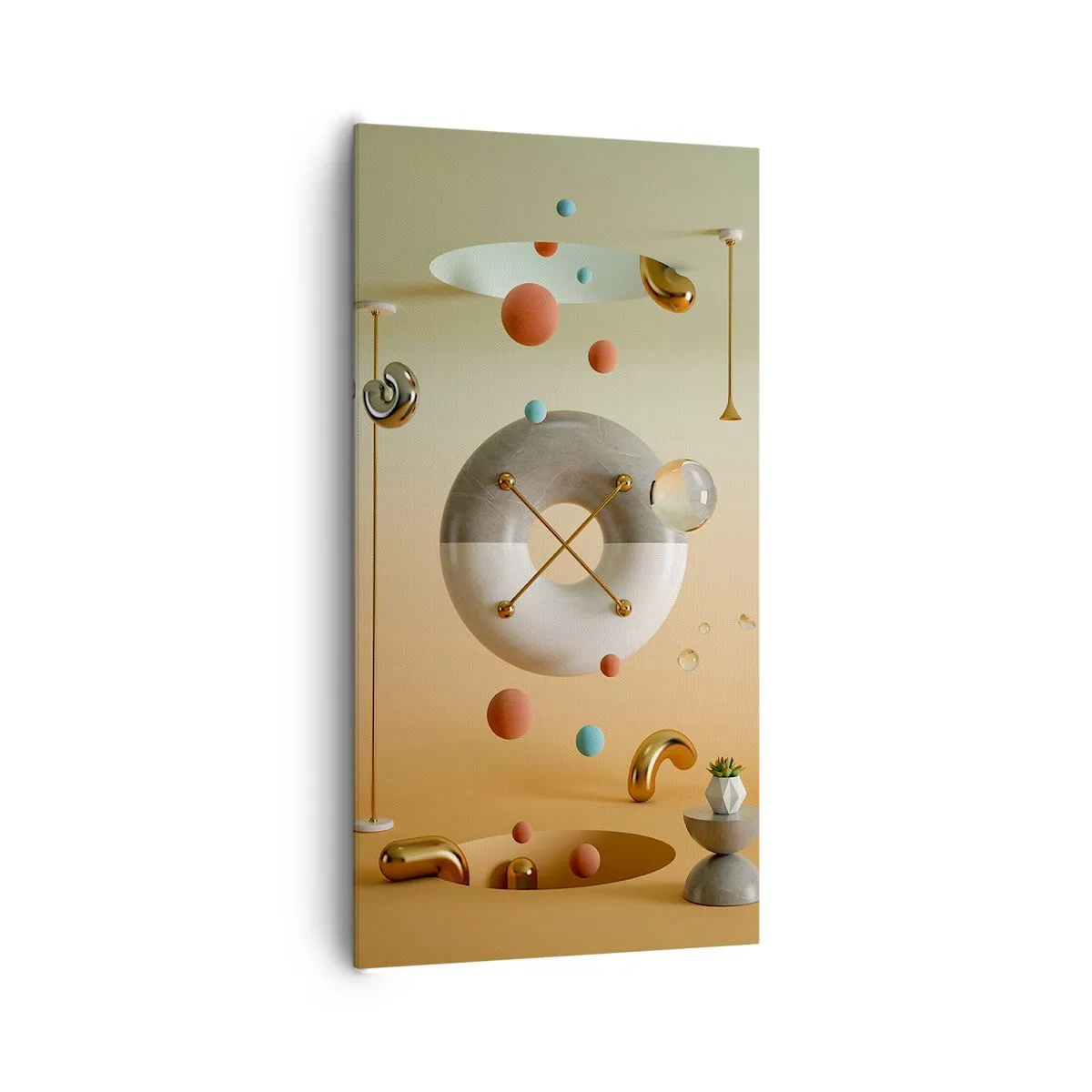 Canvastavla - Bild på duk - Vad som helst kan hända - 65x120 cm