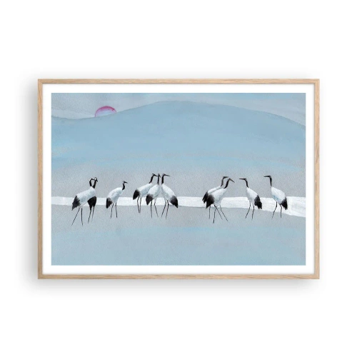 Affisch i ram av ljusek - Efter en het dag - 100x70 cm