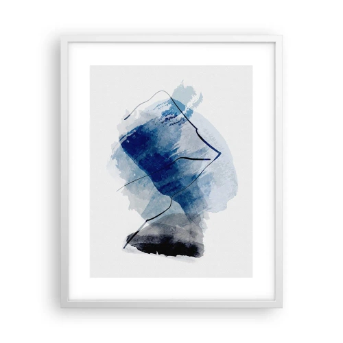 Affisch i vit ram - Isberg - 40x50 cm
