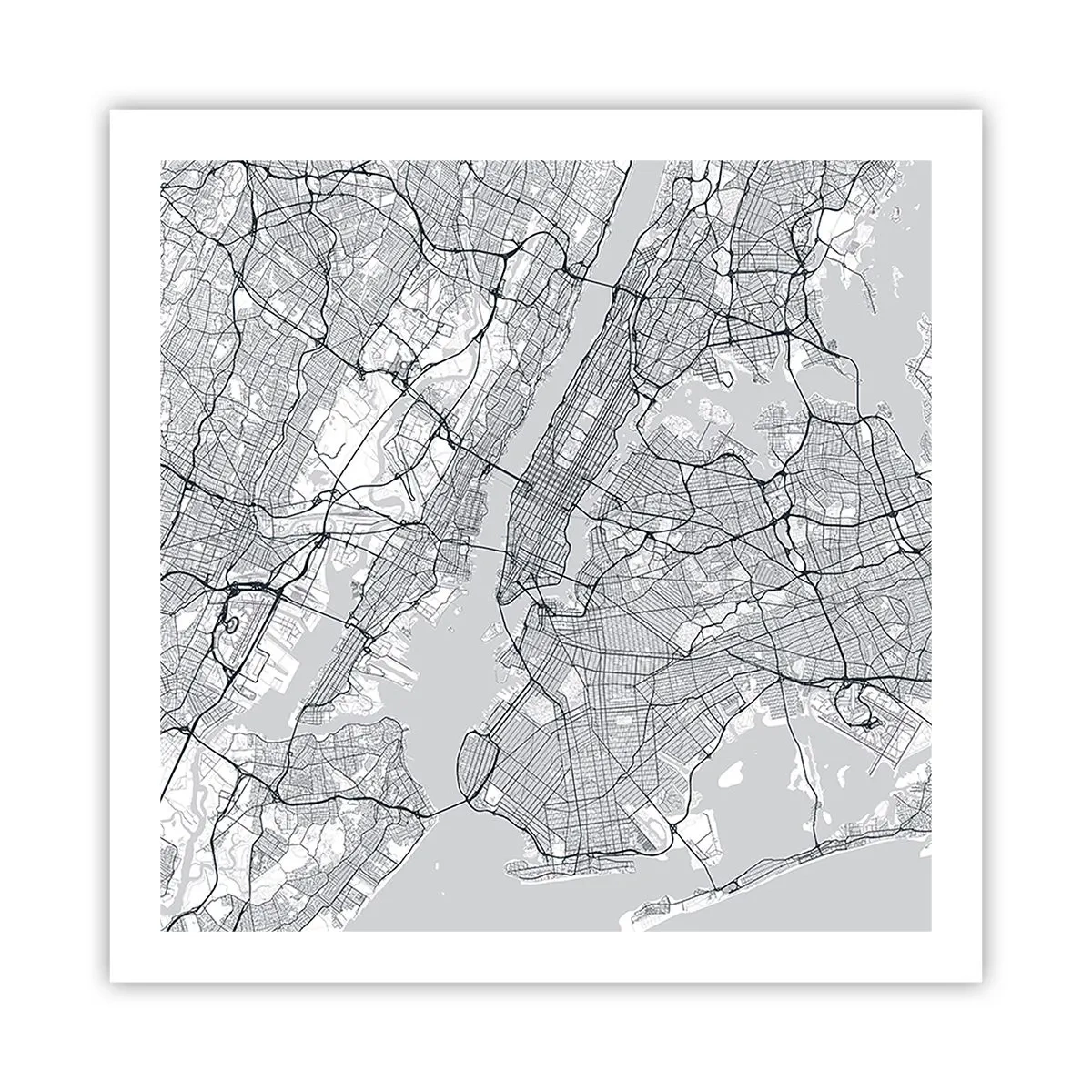 Affisch - Metropolens anatomi - 60x60 cm