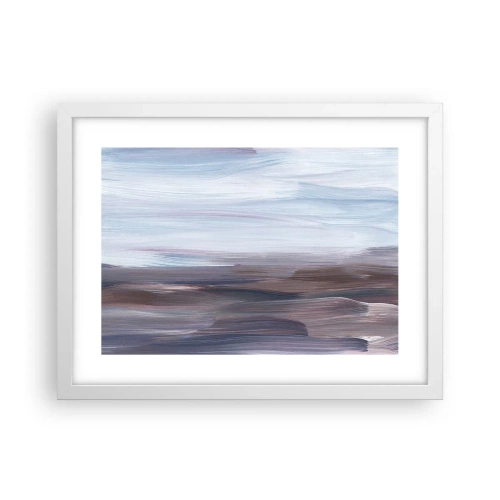 Affisch i vit ram - Element: vatten - 40x30 cm