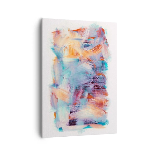 Canvastavla - Bild på duk - Färgglad röra - 50x70 cm