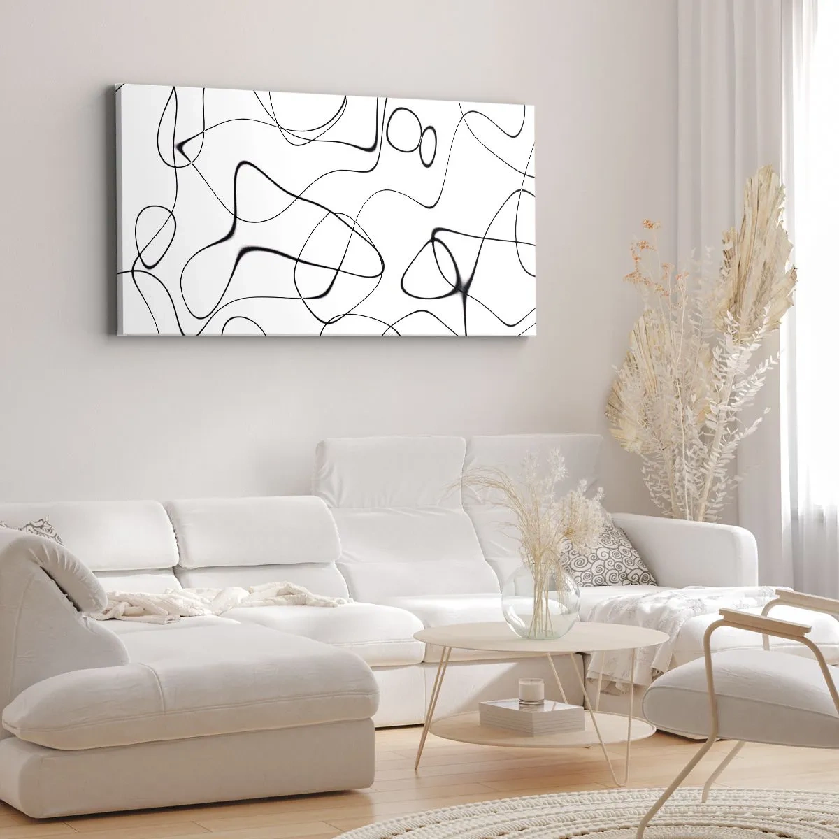 Canvastavla - Bild på duk - Livets stigar, ödets tur - 90x30 cm
