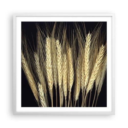 Affisch i vit ram - Rustik magi - 60x60 cm