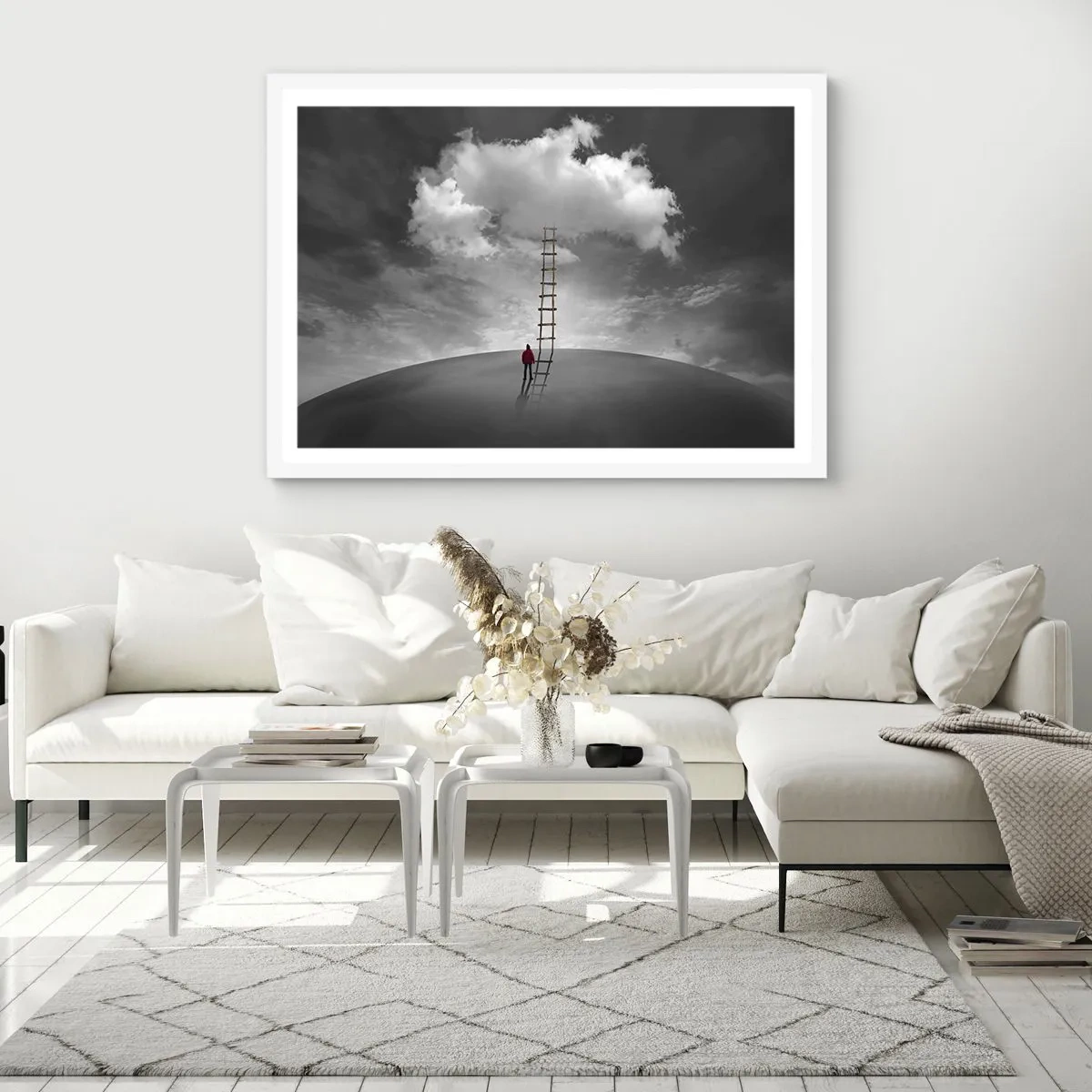 Affisch i vit ram - Allt är möjligt - 40x30 cm