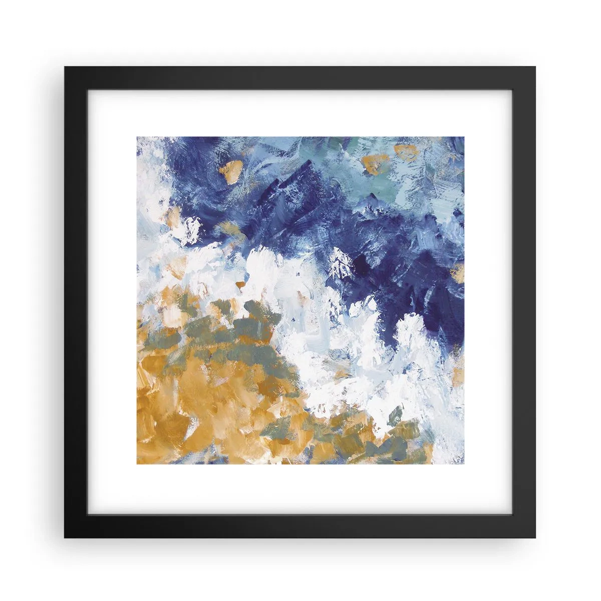 Affisch i svart ram - Elementens dans - 30x30 cm