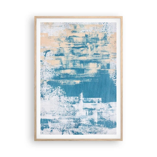 Affisch i ram av ljusek - Genom istapp - 70x100 cm