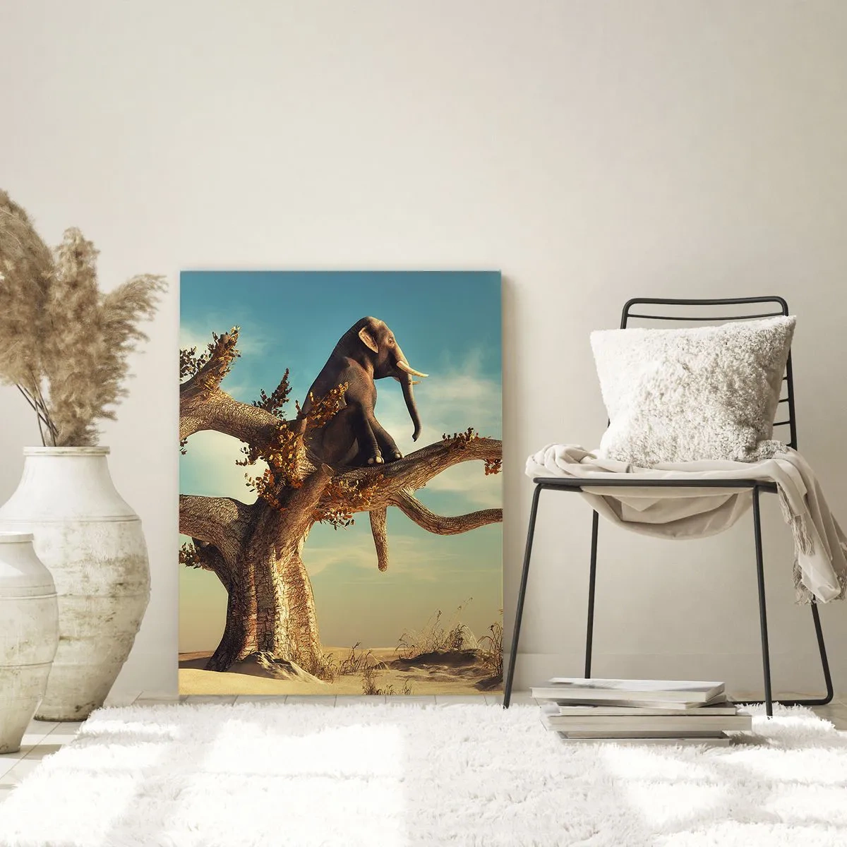 Glastavla - Bild på glas - Ny synvinkel - 80x120 cm