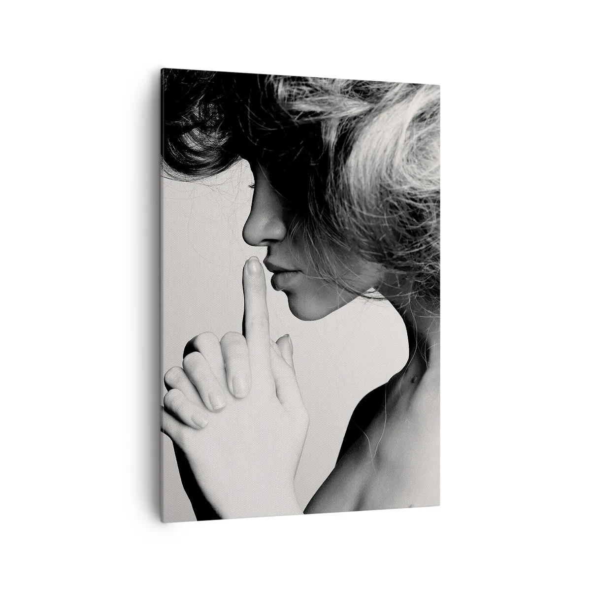 Canvastavla - Bild på duk - Lyssnar på sig själv - 70x100 cm