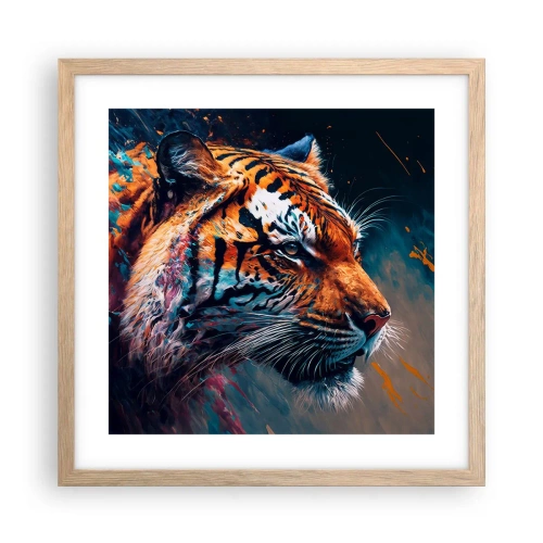 Affisch i ram av ljusek - Vild skönhet - 40x40 cm