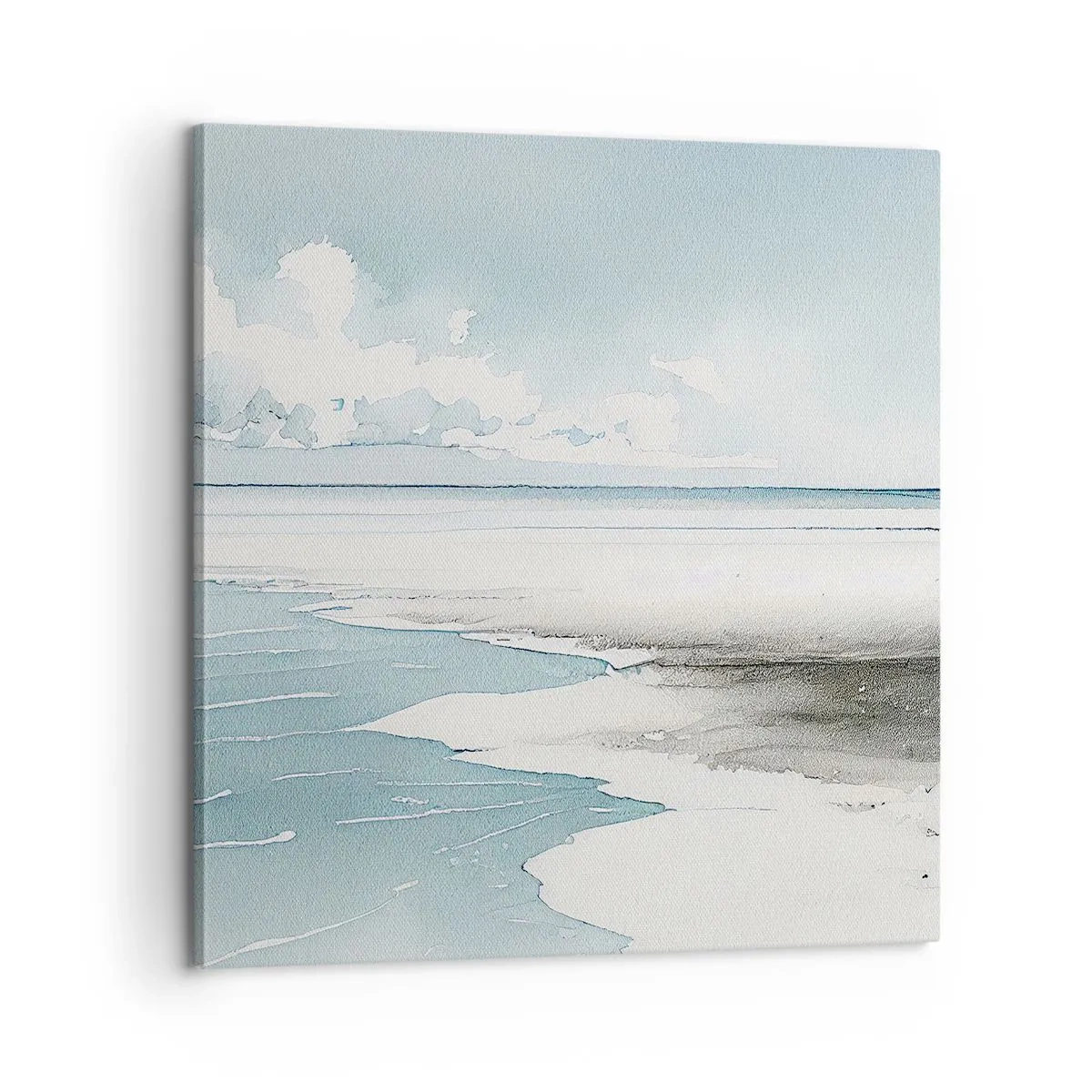 Canvastavla - Bild på duk - Milt tidvatten - 60x60 cm