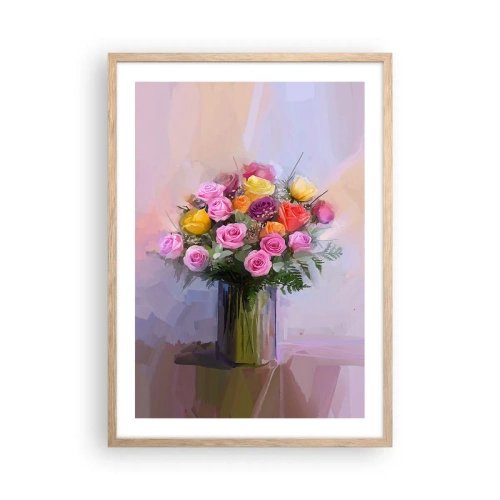 Affisch i ram av ljusek - Stoppad skönhet - 50x70 cm
