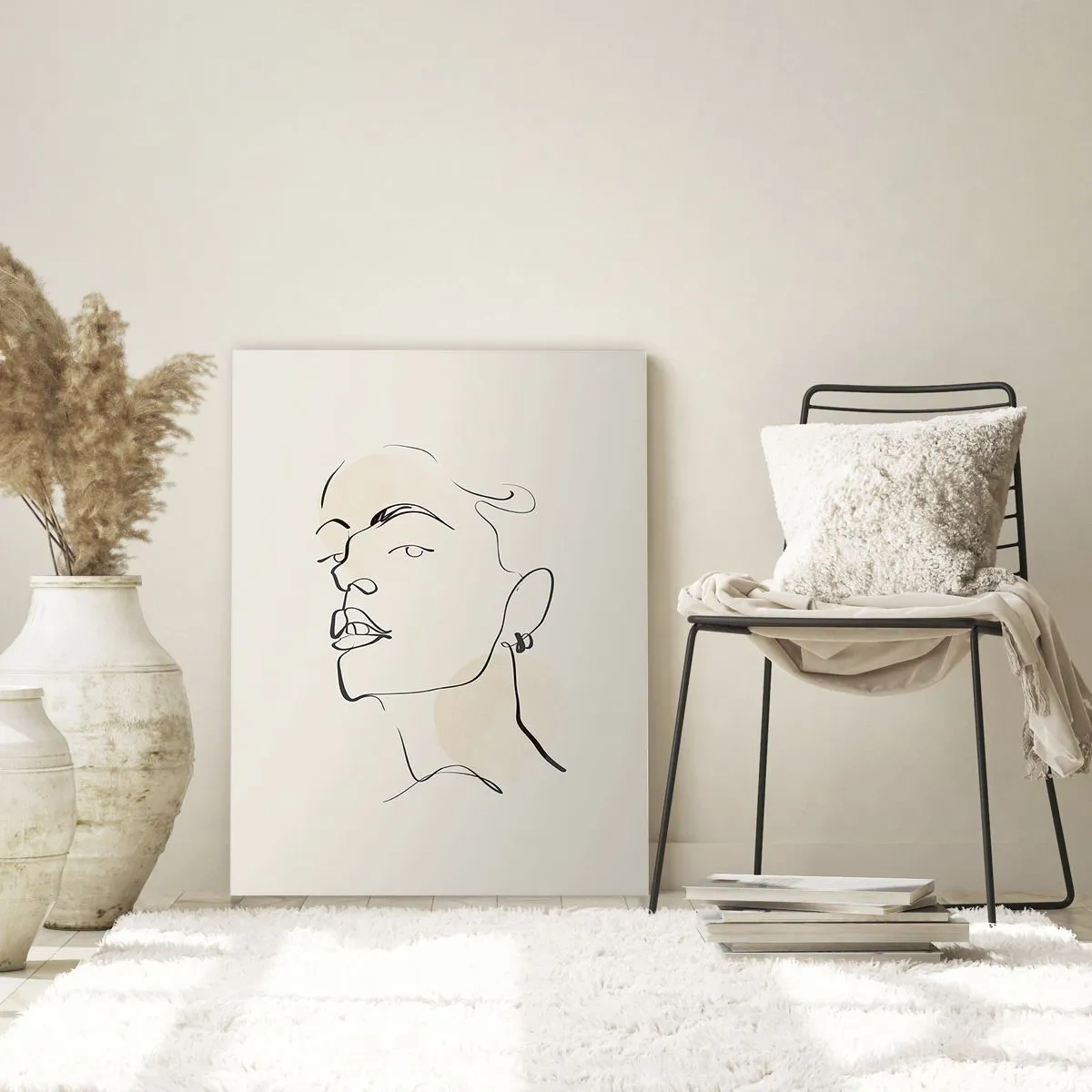 Glastavla - Bild på glas - Stolt blick - 80x120 cm