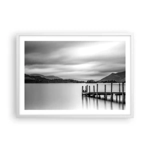 Affisch i vit ram - Mildhet och styrka - 70x50 cm