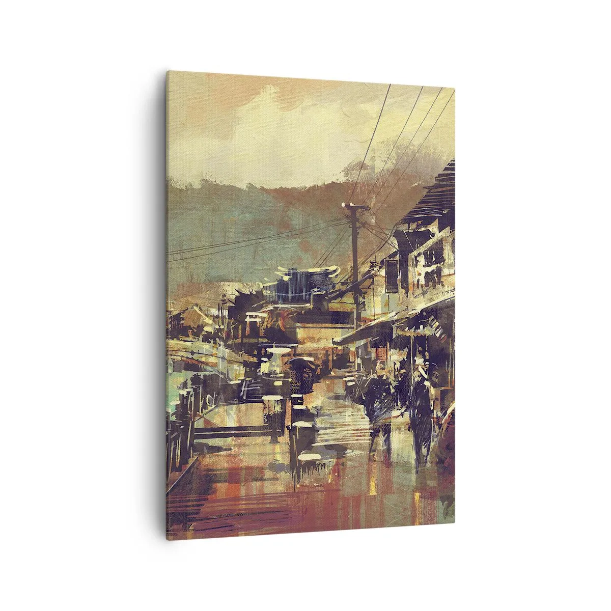 Canvastavla - Bild på duk - Livet som gråskalans rikedom - 70x100 cm