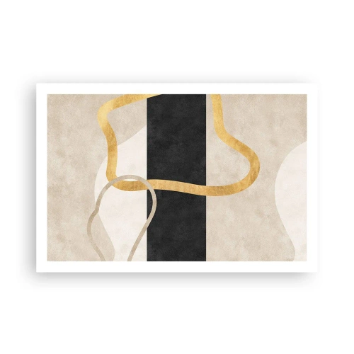 Affisch - Slingrande former - 91x61 cm