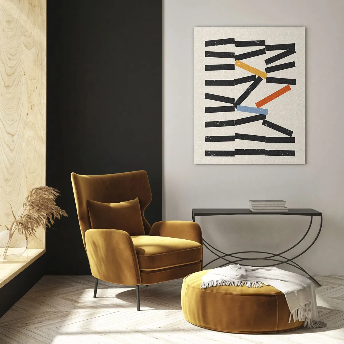 Glastavla - Bild på glas - Domino - komposition - 80x120 cm