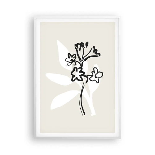 Affisch i vit ram - Skiss till ett herbarium - 70x100 cm