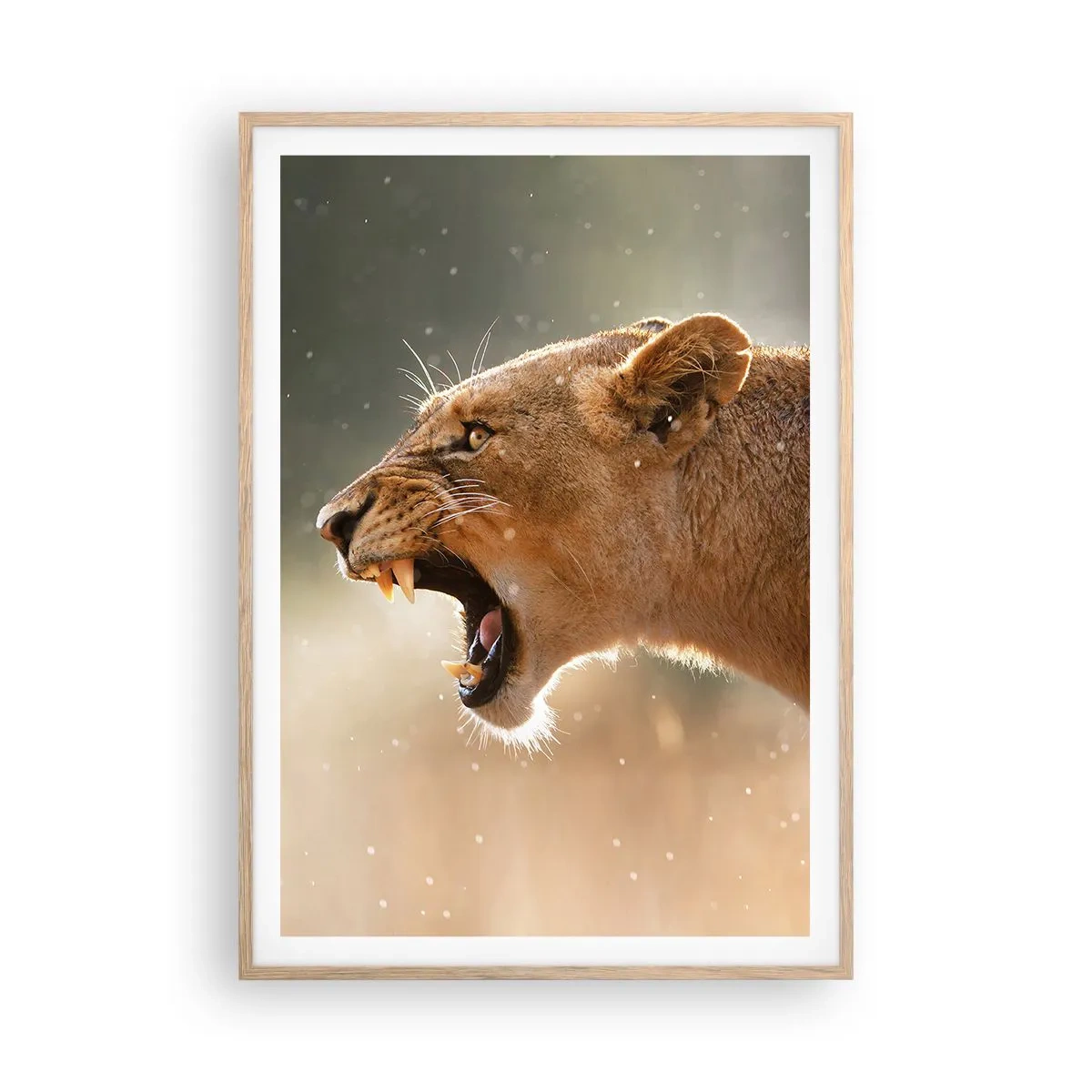 Affisch i ram av ljusek - Försök att inte lyssna - 70x100 cm