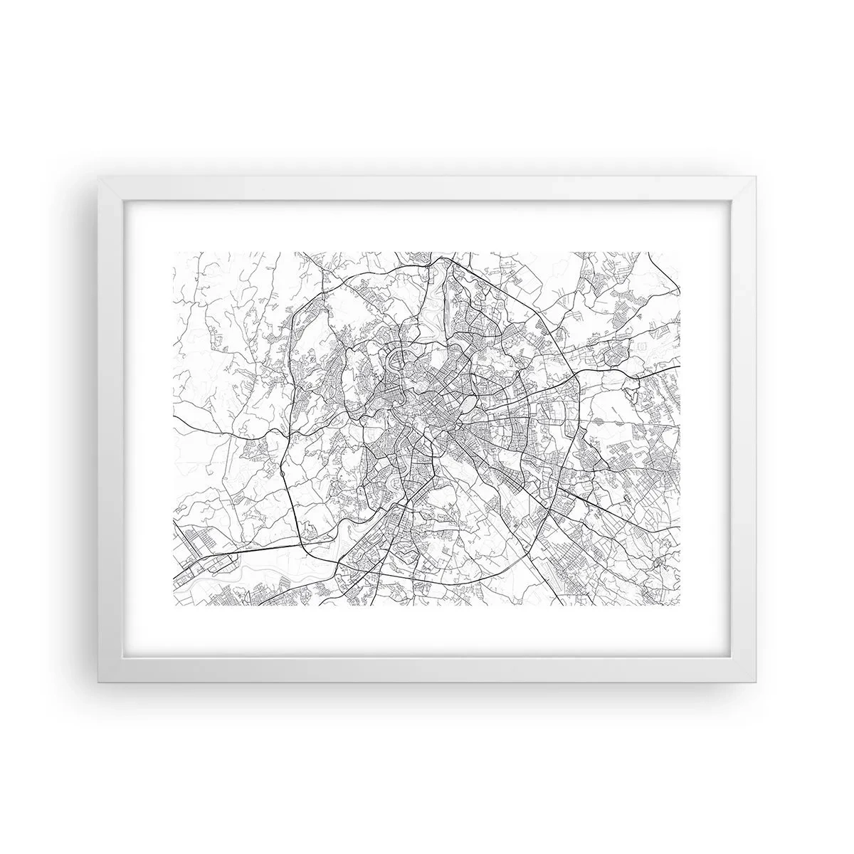 Affisch i vit ram - Romersk ring - 40x30 cm