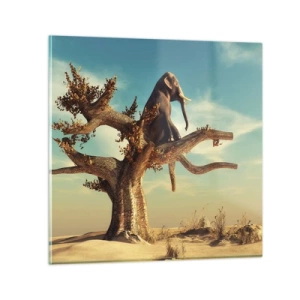 Glastavla - Bild på glas - Ny synvinkel - 60x60 cm