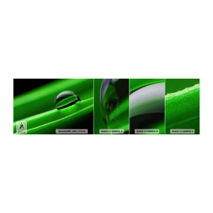 Provbit av självhäftande fototapet Deluxe Sticker - Livet på nära håll - Abstraktion, Grafik, En droppe vatten - 100x30 cm