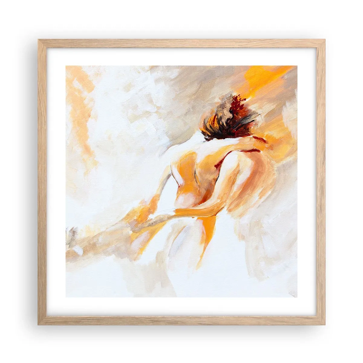Affisch i ram av ljusek - I närhetens himmel - 50x50 cm