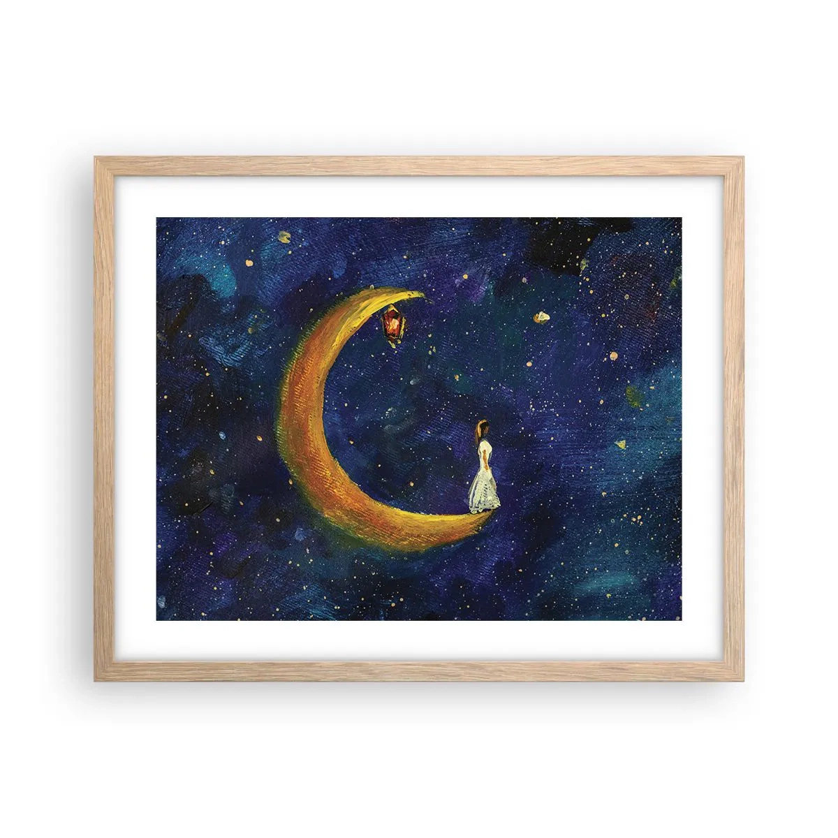 Affisch i ram av ljusek - Världens skrik - 50x40 cm