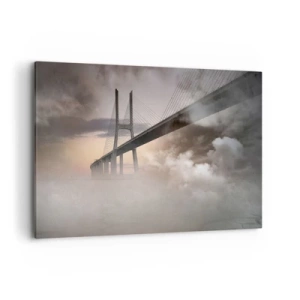 Canvastavla - Bild på duk - Vid en flod som inte finns  - 120x80 cm