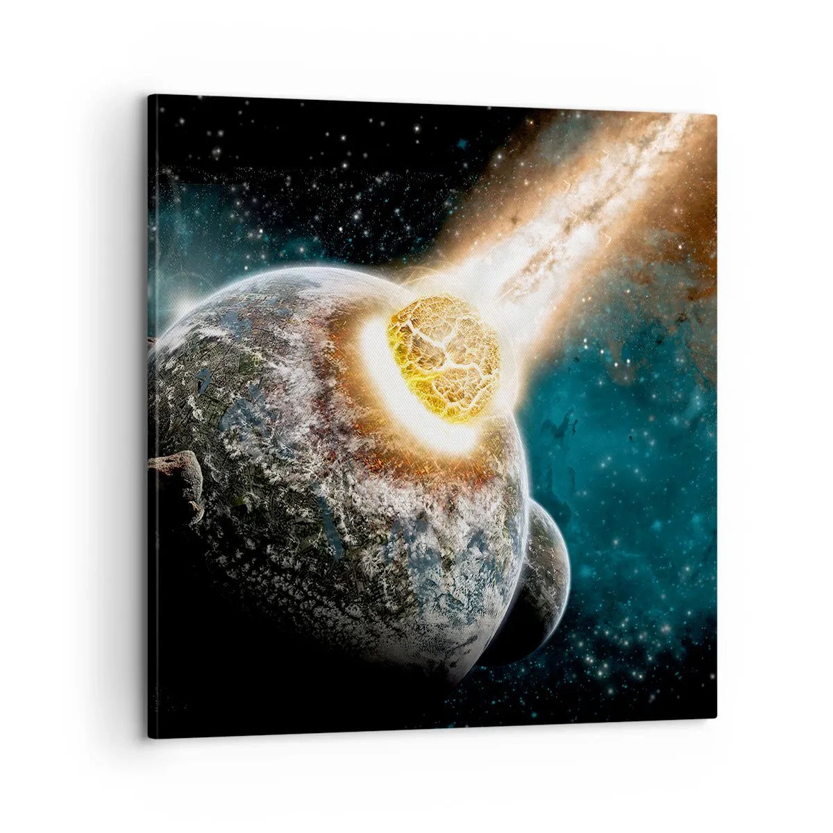 Canvastavla - Bild på duk - Förödelse eller födsel? - 60x60 cm