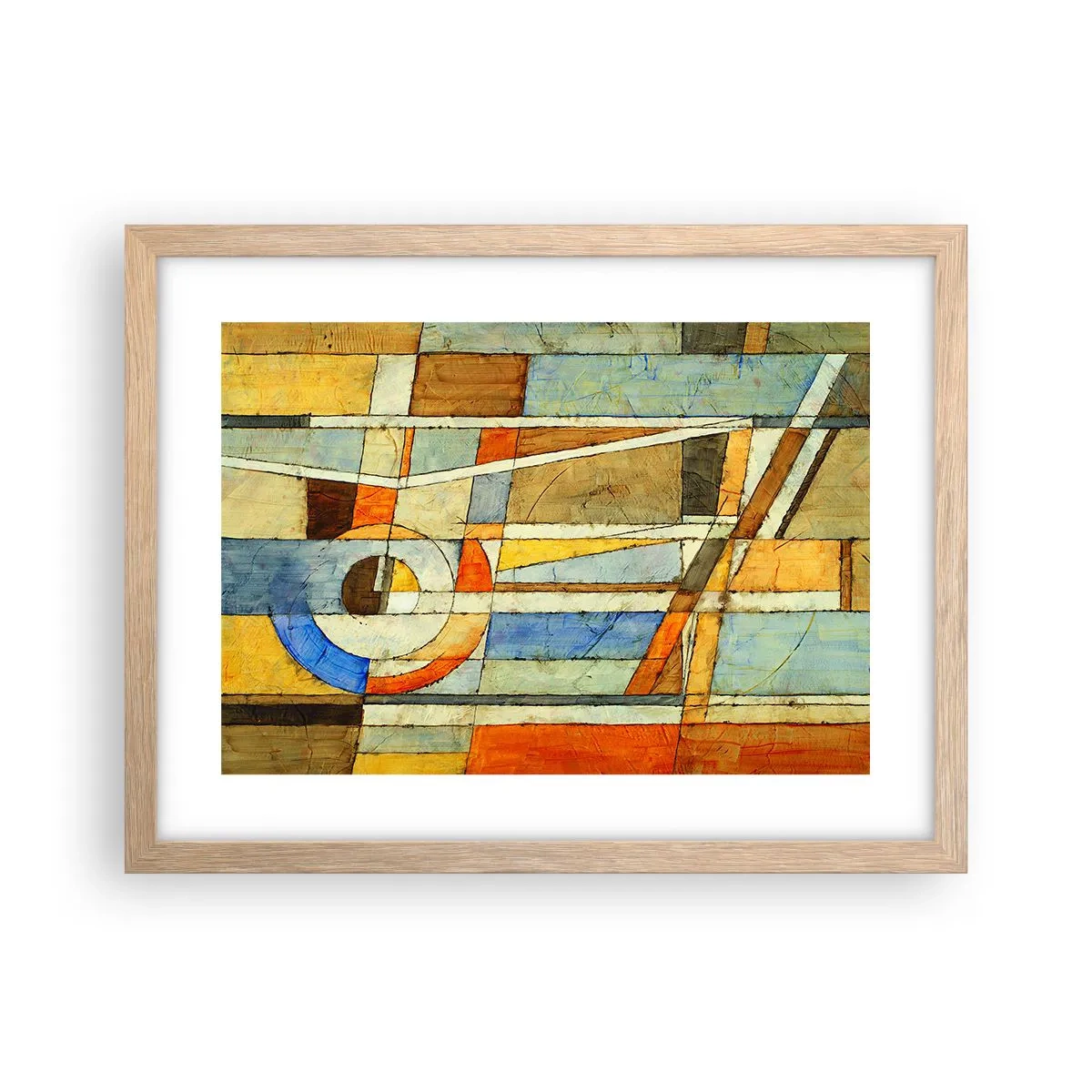 Affisch i ram av ljusek - Kubismen på bygget - 40x30 cm