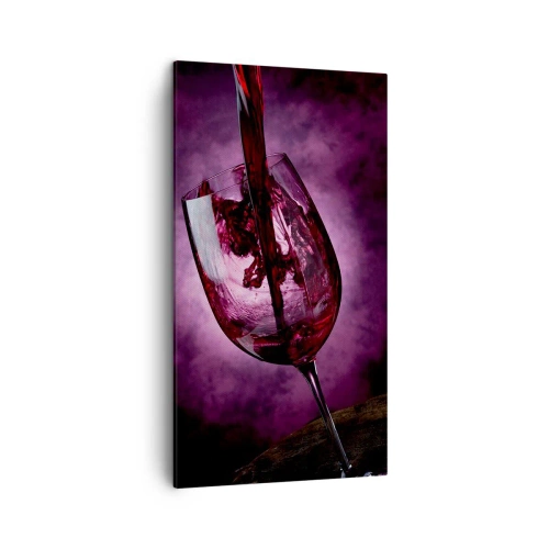 Canvastavla - Bild på duk - Scharlakansröd? Karmin? Nej, rubin - 45x80 cm