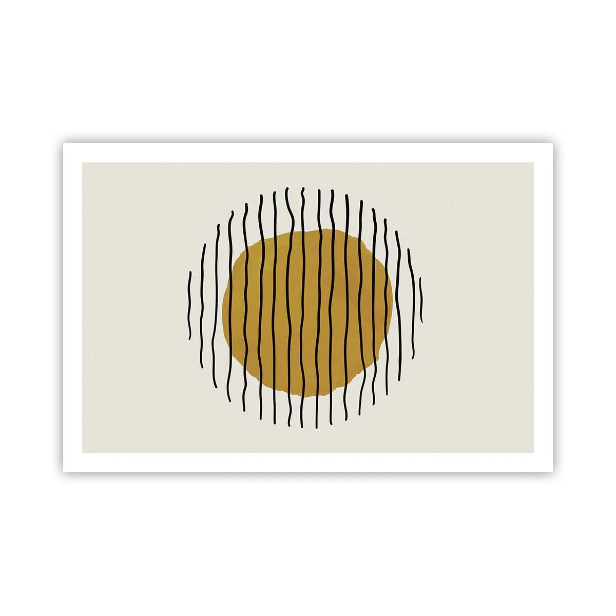 Affisch - Abstraktion som darrar av glöd - 91x61 cm