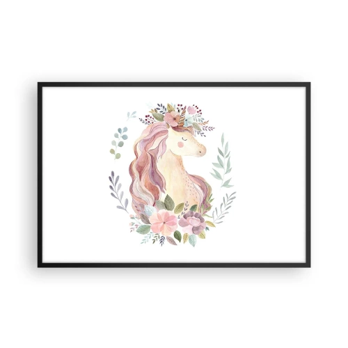 Affisch i svart ram - En inbjudan till sagornas värld - 91x61 cm