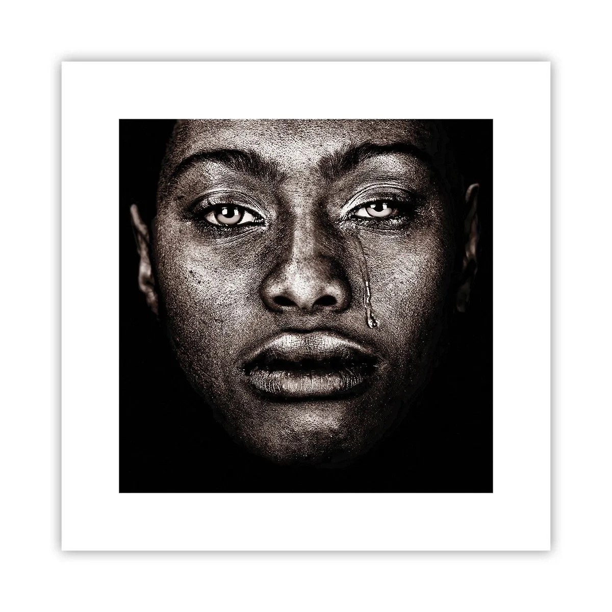 Affisch - En tår - 30x30 cm