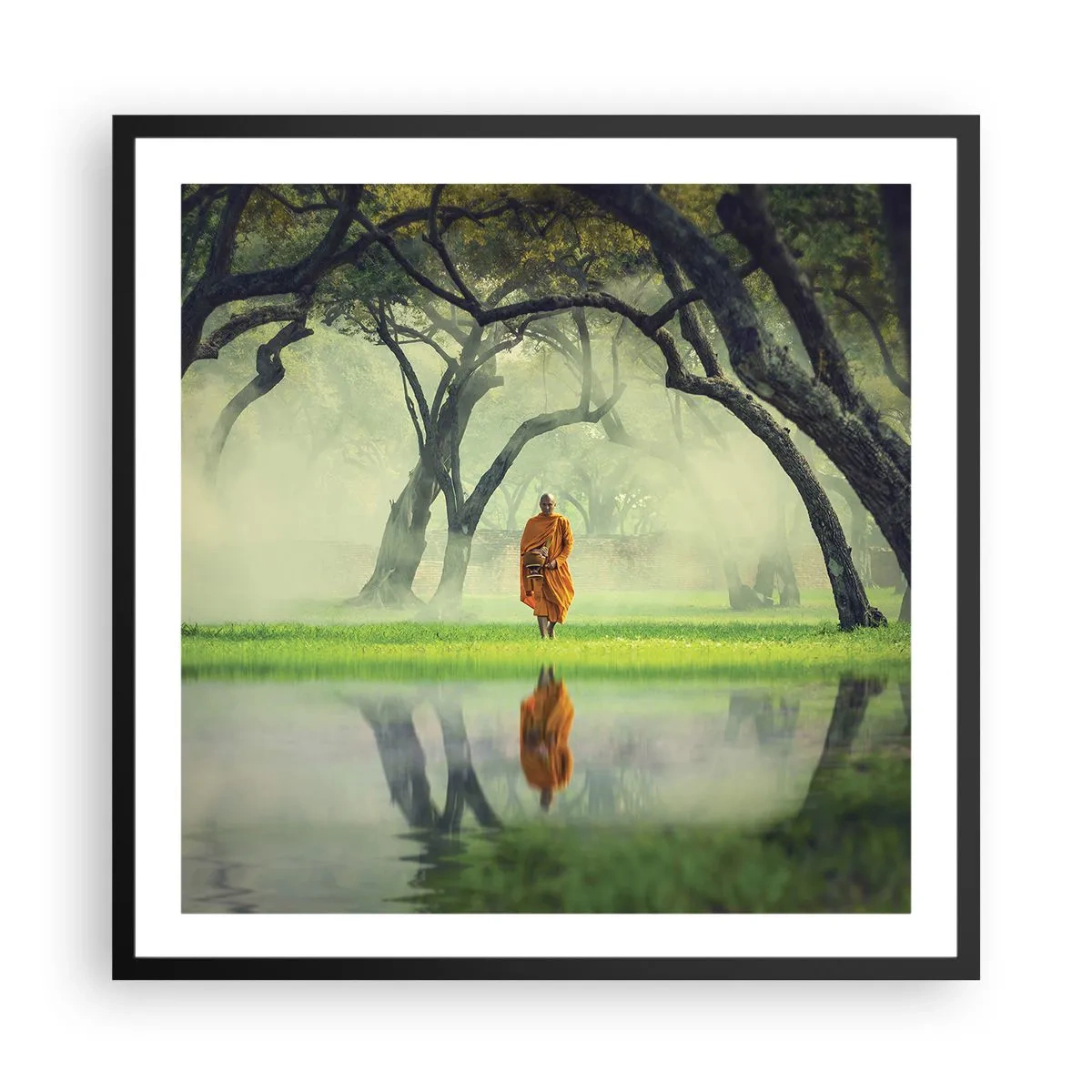 Affisch i svart ram - På väg till upplysningen - 60x60 cm