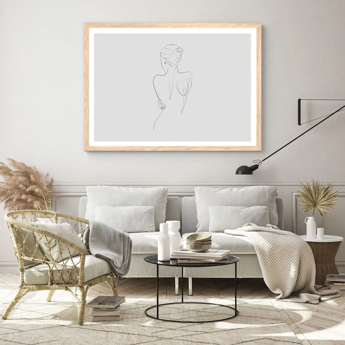 Affisch i ram av ljusek - Kroppens musik - 100x70 cm