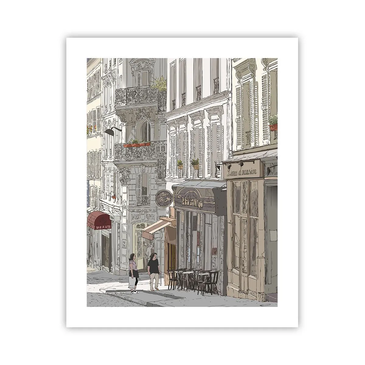 Affisch - Stadens nöjen - 40x50 cm