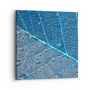 Canvastavla - Bild på duk - Livet i det blåa - 30x30 cm