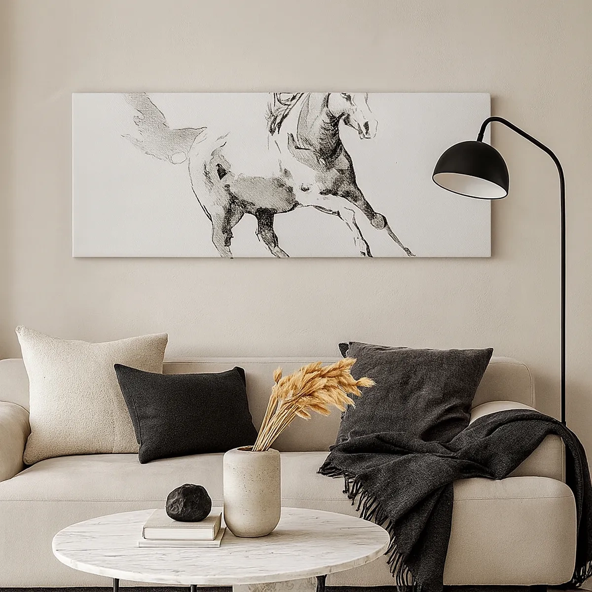 Canvastavla - Bild på duk - Obändig själ - 30x30 cm