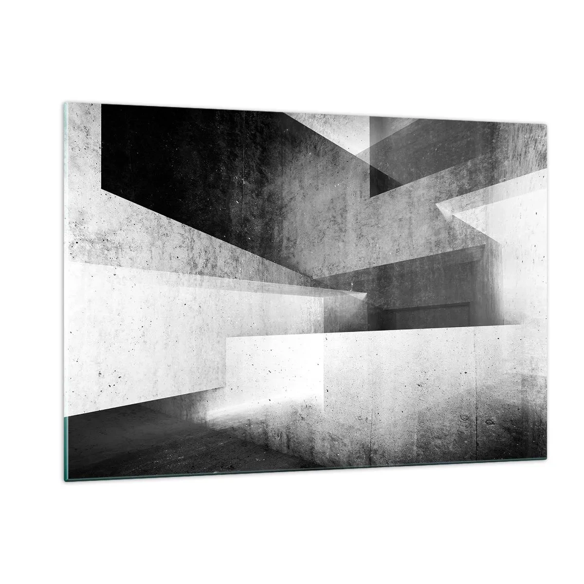 Glastavla - Bild på glas - Rummets struktur - 120x80 cm