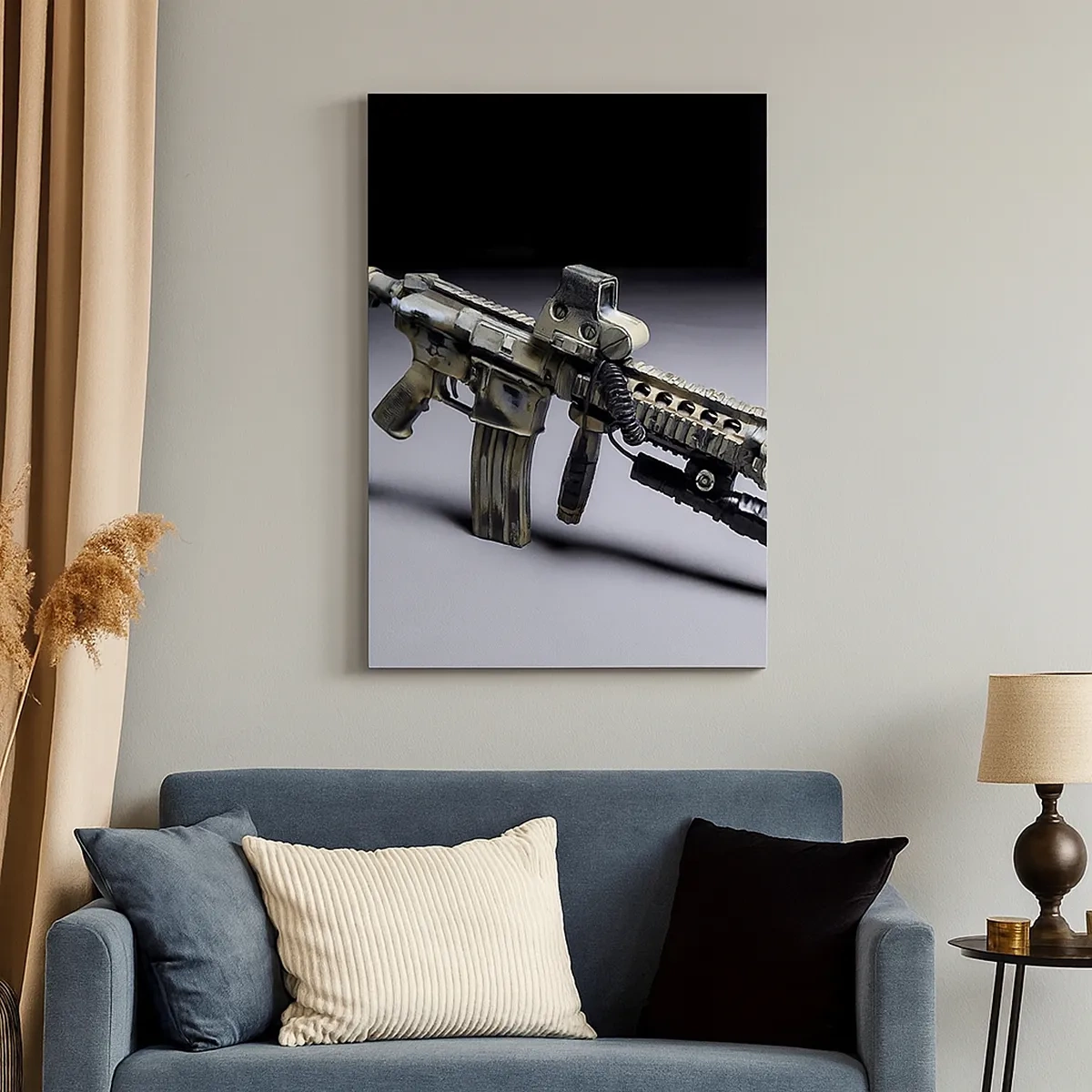 Canvastavla - Bild på duk - Alltid farlig - 50x70 cm