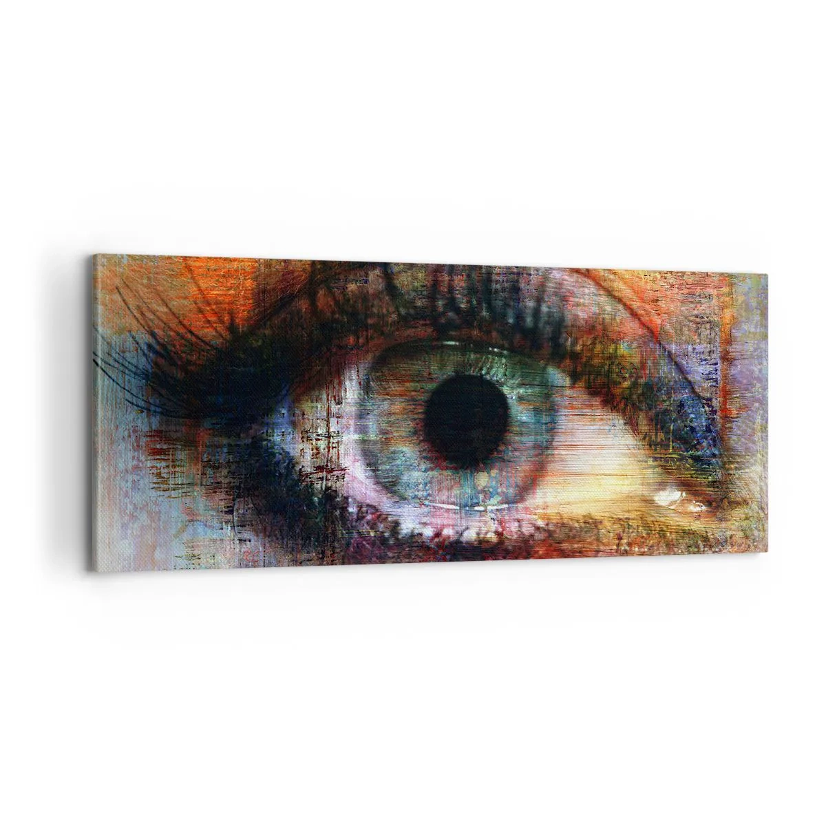 Canvastavla - Bild på duk - Man kan titta in i själen - 100x40 cm