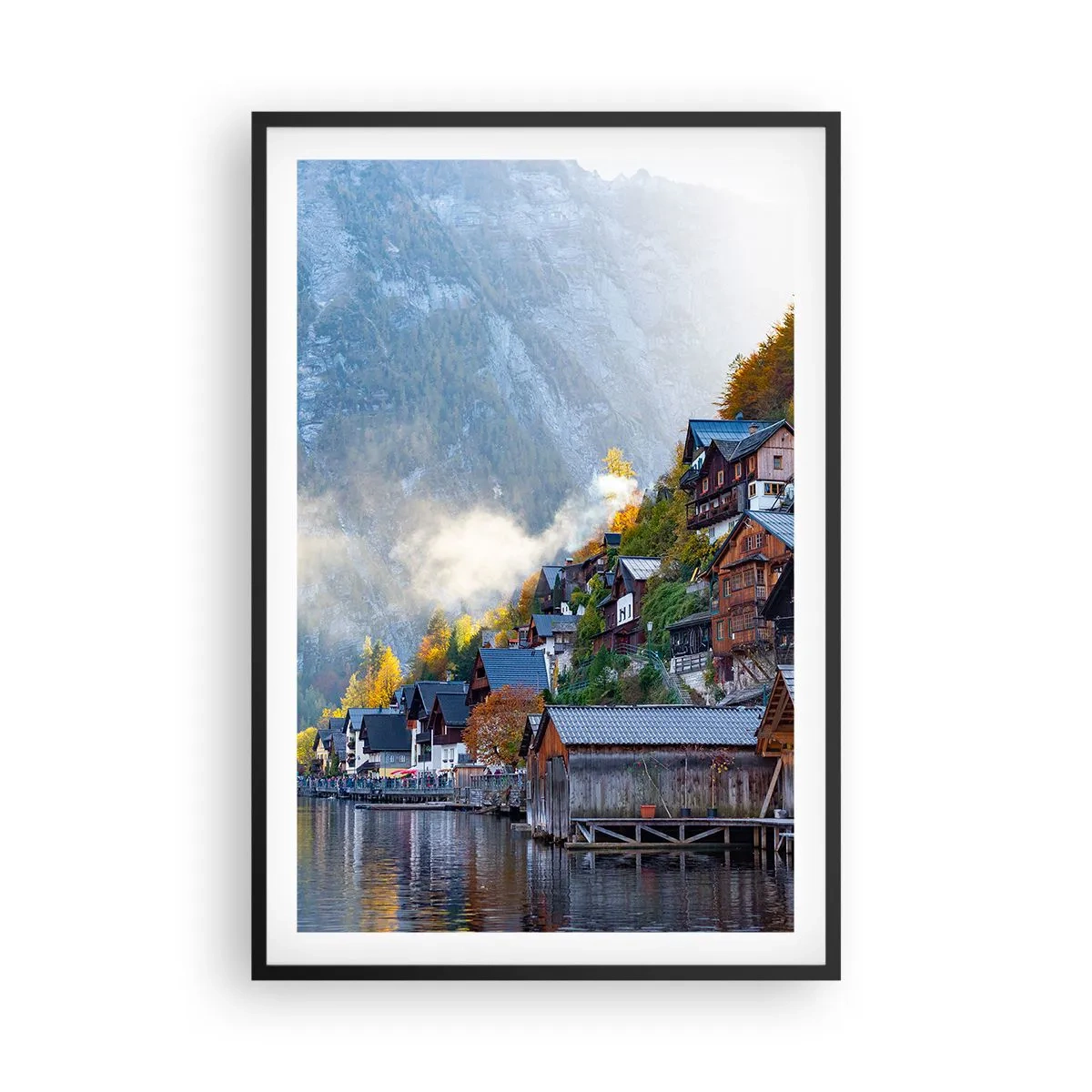 Affisch i svart ram - Alpina klimat - 61x91 cm