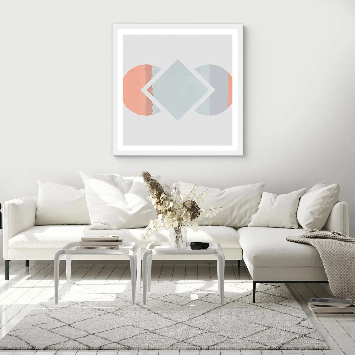 Affisch i vit ram - Situationen är klar - 30x30 cm